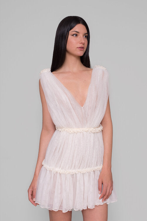 Vestido Mini Tali Ivory