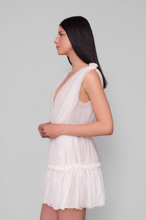Vestido Mini Tali Ivory