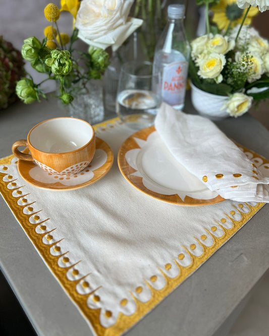 Set de Postre Amarillo