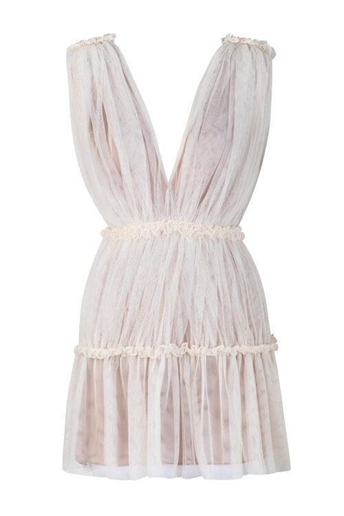 Vestido Mini Tali Ivory